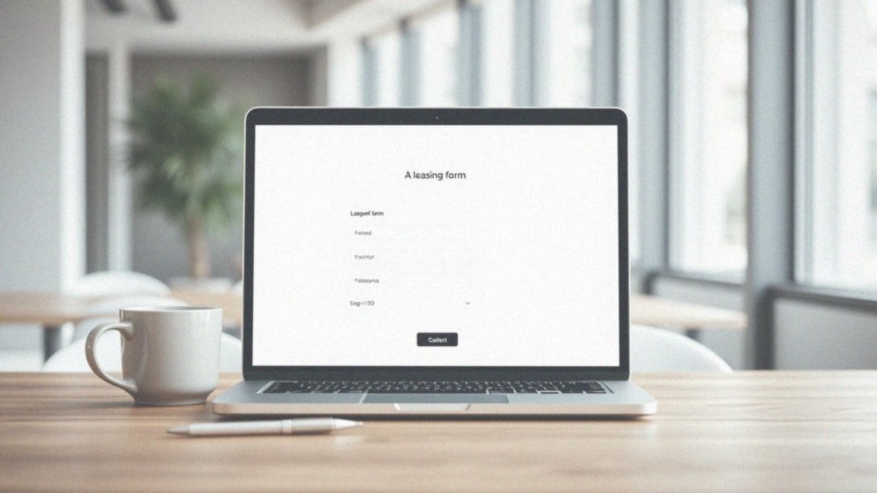 Jak można skorzystać z formularza online do leasingu?